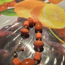 Orange stone bracelet