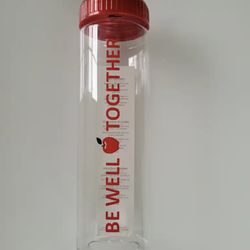Brand New BPA-Free Plastic Water Bottle With a Threaded Push/Pull Lid For Cold Beverages 25 oz.