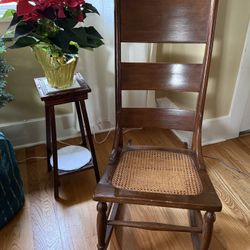 Beautiful Antique Cane Seat Rocker