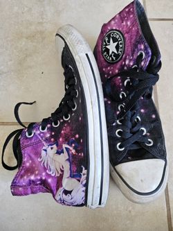 Rare Converse Galaxy Unicorn Hi Top Shoes 