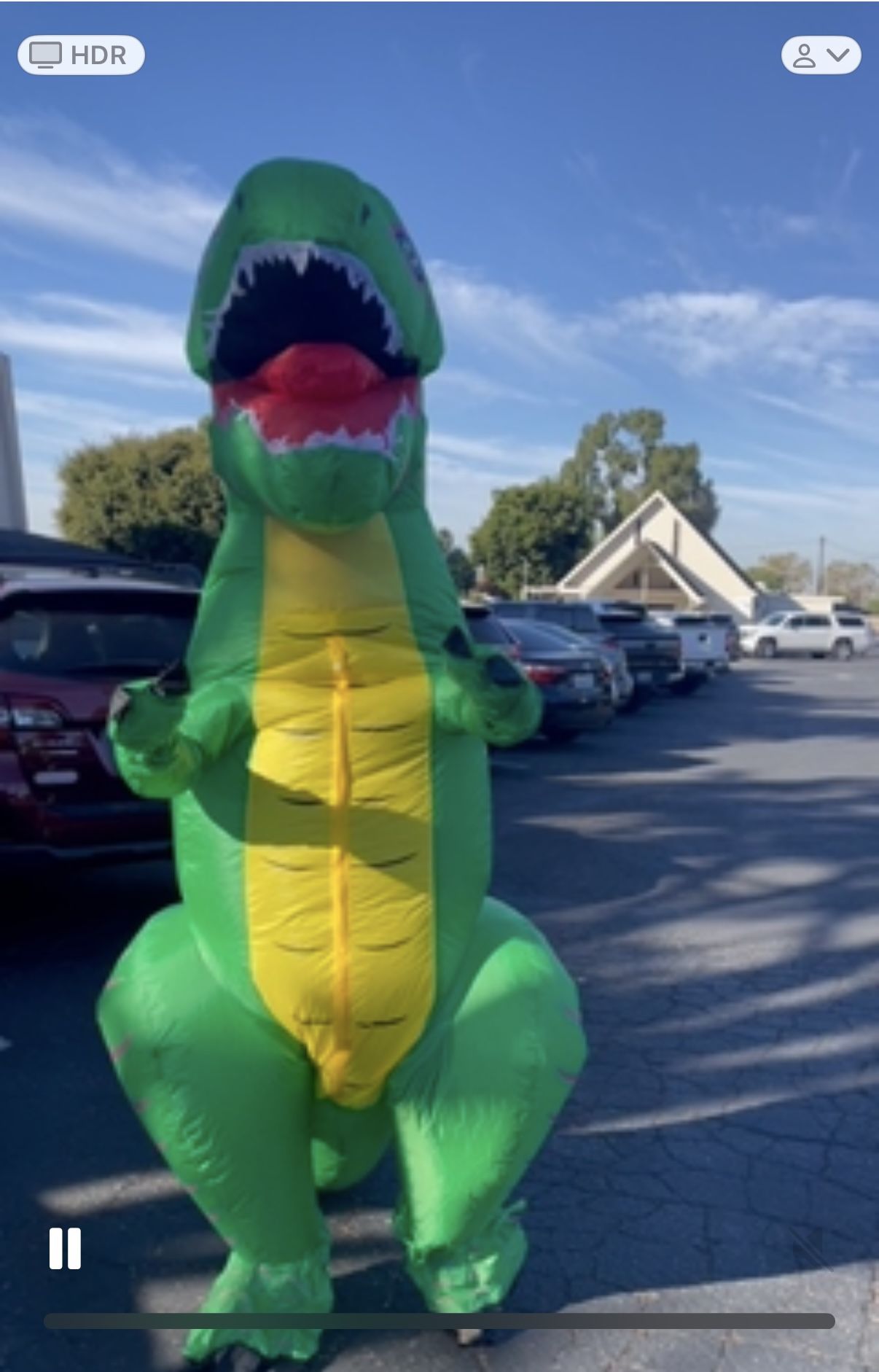 Blow Up Dinosaur Costume Adult Size