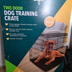 Two Door Dog Training Crate 