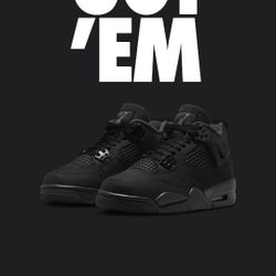 Jordan 4 Black Cat Size 6