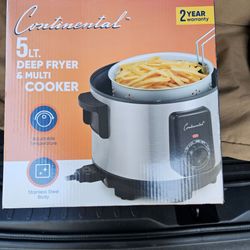 Combo deep fryer and slow cooker