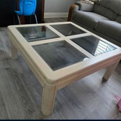 Glass Top Coffee Table