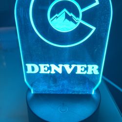 Acrylic Colorado Proud With LED Light Stand 