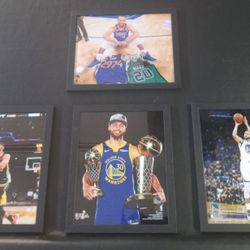 Stephen Curry Golden State Warriors NBA Basketball 8x10 Photo Wall Art Set $100 O.B.O.