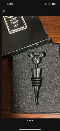 Disney Mickey Mouse Chrome Wine Stopper New