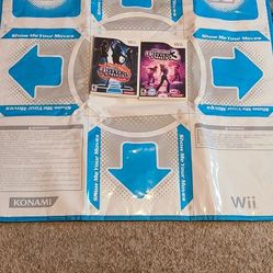 Konami Wii Dance Matt. With DDR and DDR 3