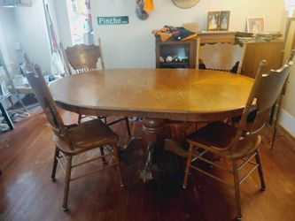 Wood Table Kitchen