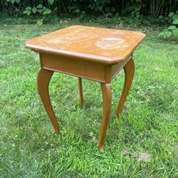 Vintage Wooden End Table