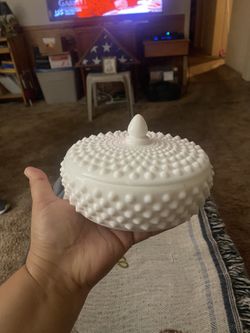 Milk Glass Candy Dish