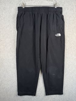 The North Face Womens Fleece Sweatpants Size Large Black Elastic Waist Joggers