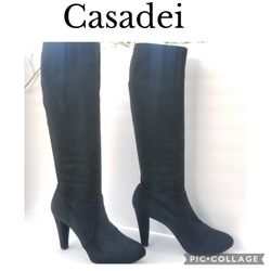 Casadei  Microfiber suede Tall heeled boots