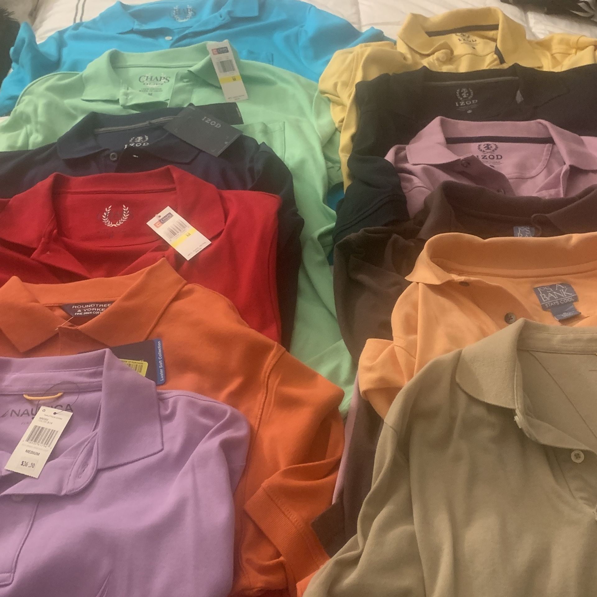 Men’s Med Polo /golf Shirts. $50.00 For All