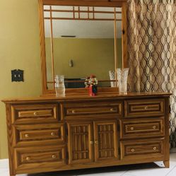 Dresser with mirror