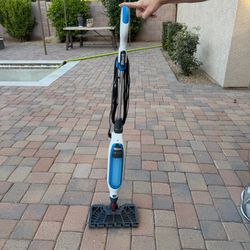 Shark Genius Steam Mop S6001WM 40 Pump Action Corded No Pads Blue Teated Working GUC