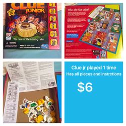 Clue jr game