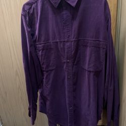 Patagonia Long Sleeve Button Up Shirt Purple Men’s Large