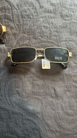 Gold Sunglasses (Uv Protected)
