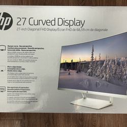 HP 27” Curved Monitor