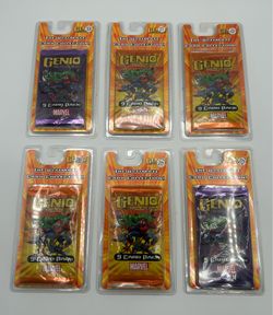 Marvel Trading Cards Genio Cards 9 Card Orange Purple Pack / Sealed 2003