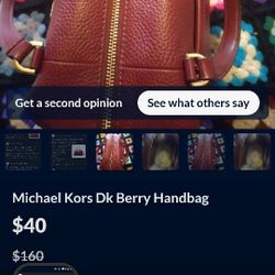 Berry Leather Michaels Korrs Bag