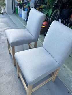 Grey Bar Stool Set Of Two