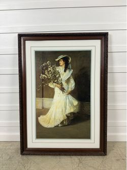 Vintage Painting w/ Wood Frame