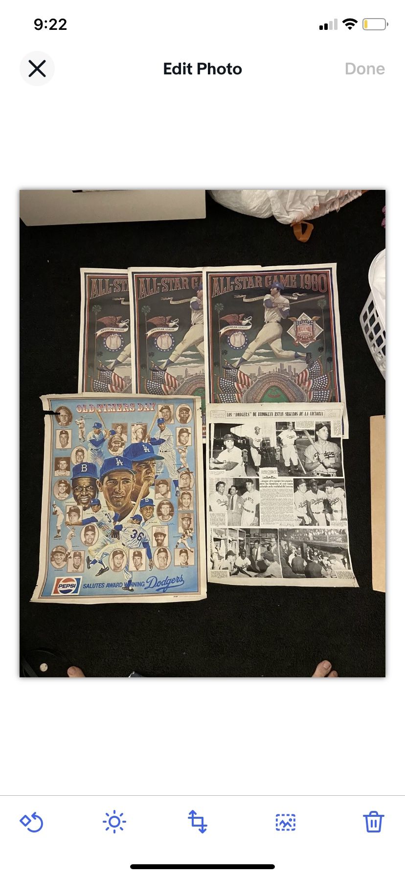 Vintage Brooklyn Dodgers Posters 1980 All Star Game And More Jackie Robinson