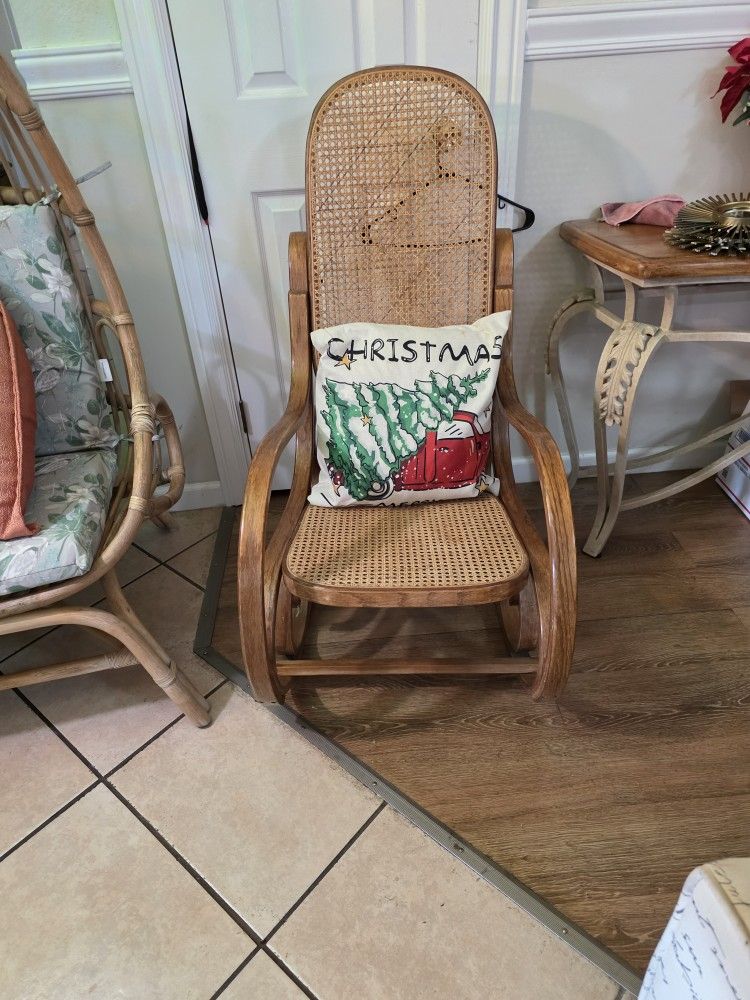 Antique Reedwood Rocking Chair