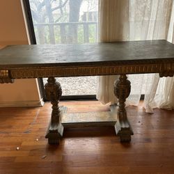 Antique Ornate Desk Or Table French Provincial 