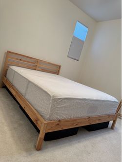 IKEA TARVA Bed Frame + 15” Firm Mattress – $200 OBO