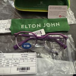 Elton John brand sunglasses with a price tag starting at $139.