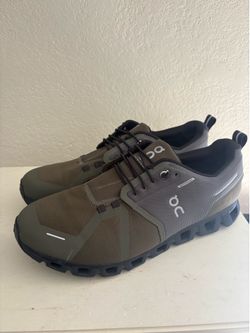 Size 12- ON Cloud 5 Waterproof Olive Black W