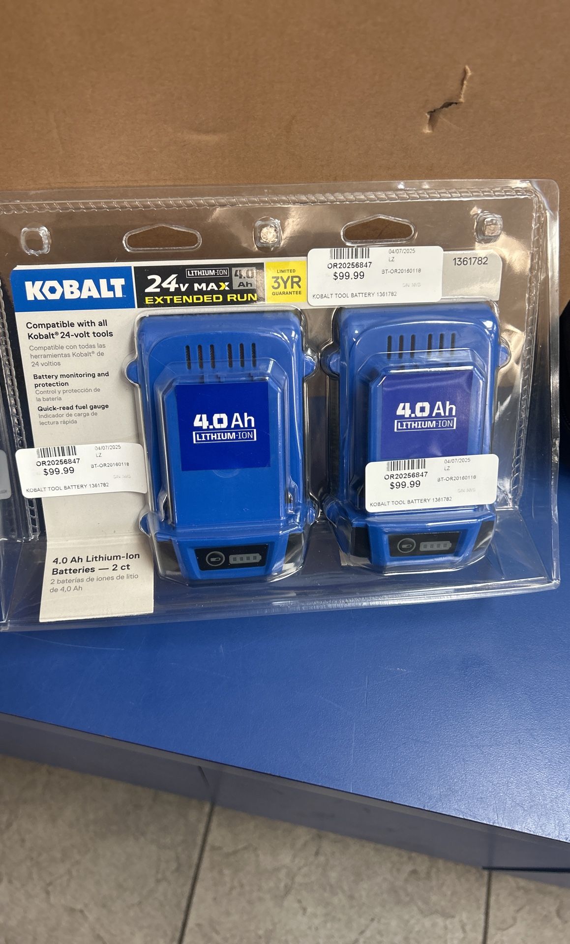 Kobalt 24v Max Battery Set