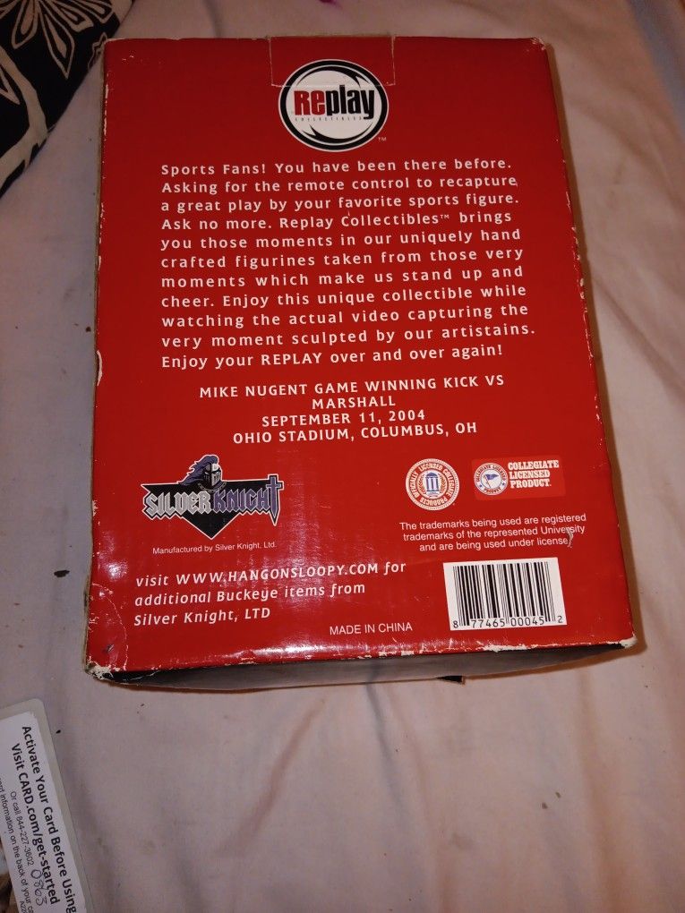 Ohio State Lengends Nugent Figurine W DVD VIDEO CLIP