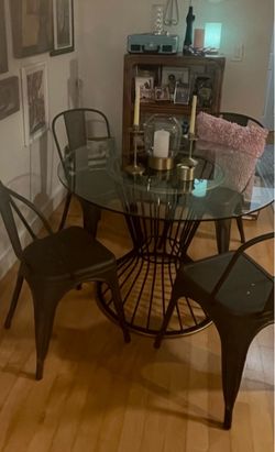 West Elm Hourglass dinning table