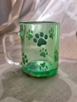 15oz Glass Glitter Snowglobe Tumbler
