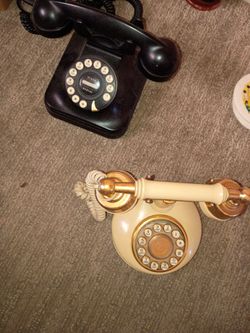 2 Vintage Rotary telephones