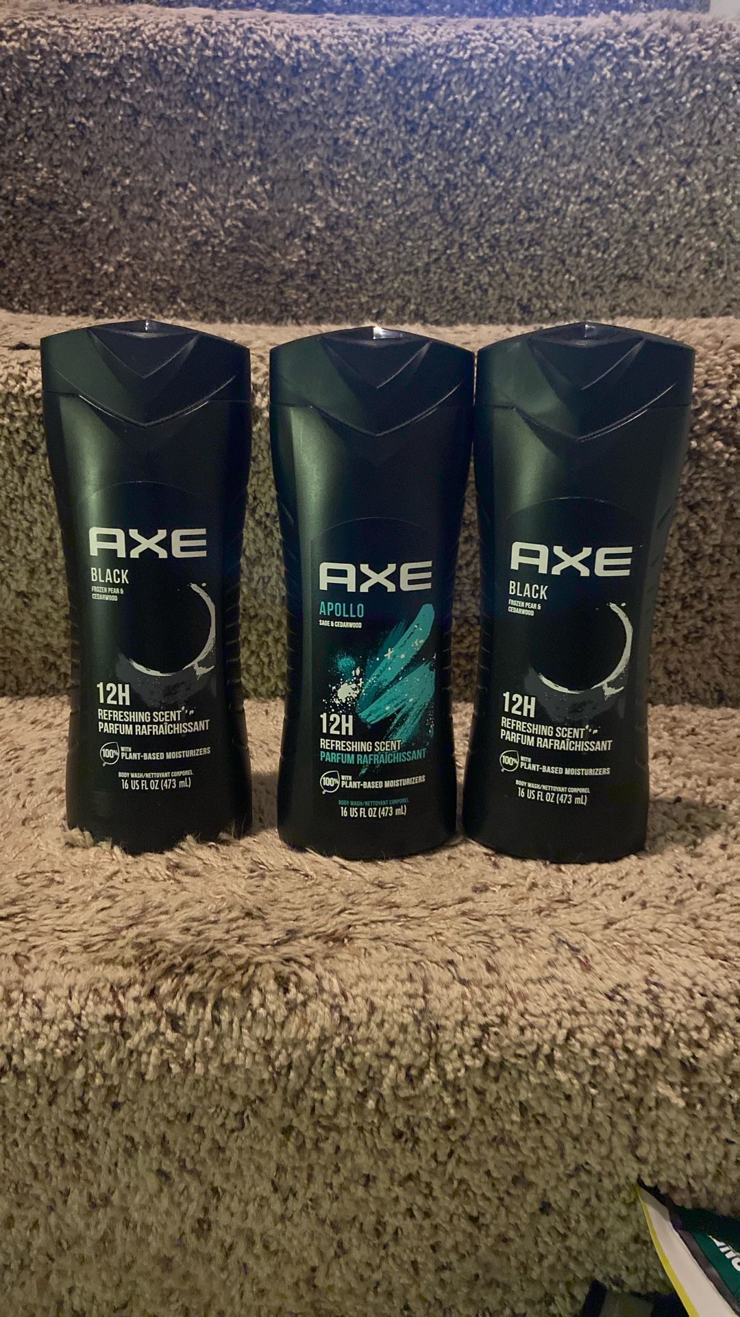 3 Axe Bodywash For Men 16oz Each All For 10$ Only