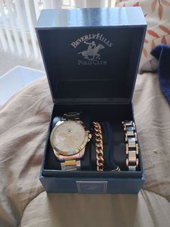 Beverly Hills Polo Club Watch/Bracelet Set