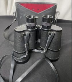 Vintage Binolux Coated Binoculars Includes Original Case No. T925629 7X50 