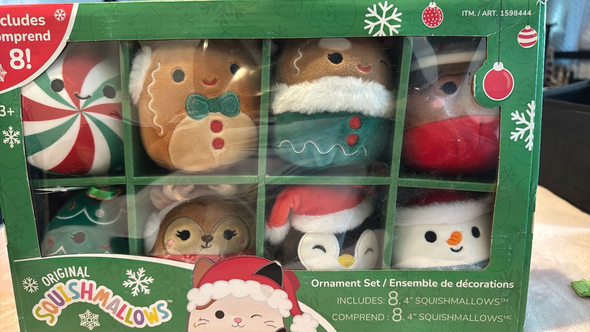 Squishmallows Ornament Set Of 8 