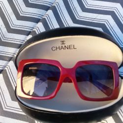Chanel Classic Red Sunglasses.