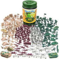 260pc Set - Tiny Troops Big Battle Drum Army Men Set w/Tanks, Jets, Helis, Mat & More • Toys & Games, Action Figures & Accessories, Building Toys Hobb