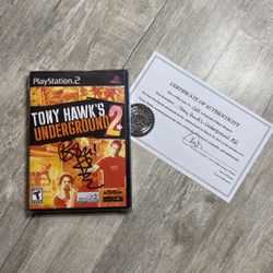 Tony Hawk’s Underground 2 Signed By Bam Margera
