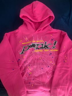 Pink spider hoodie