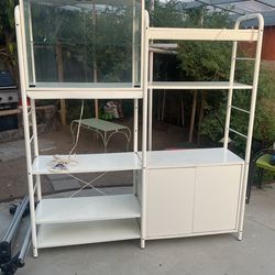 Furniture For Living Room, White And 2 Ligths