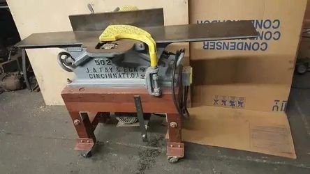 J. A. Fay & Egan Co. Model 502 8" Jointer Vintage Classic Antique Made In U.S.A.